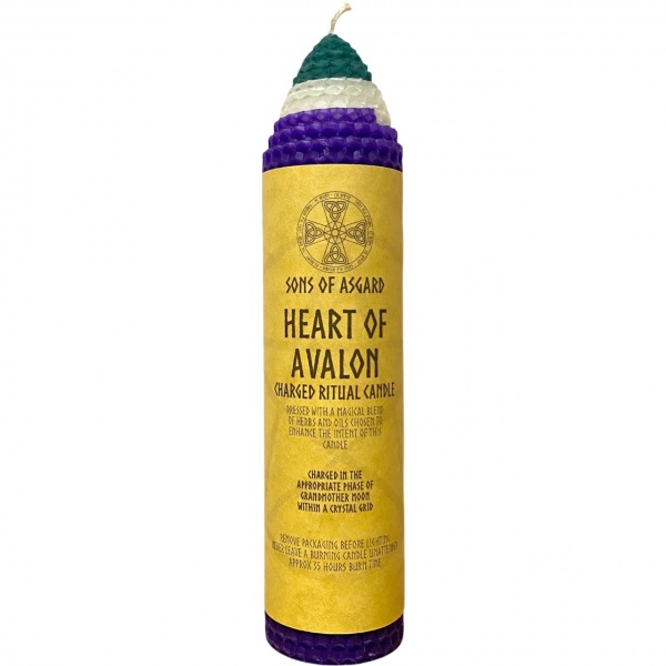 Heart of Avalon - Beeswax Ritual Candle